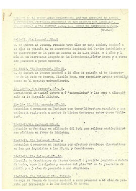Resumen de la información relacionada con los Consejos de Guerra (1)