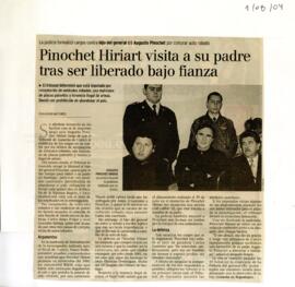 Pinochet Hiriart visita a su padre tras ser liberado bajo fianza