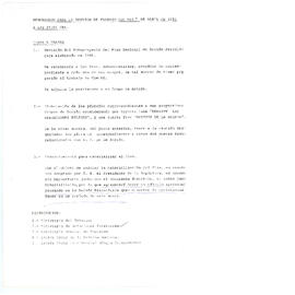 Memorandum para la reunión de trabajo del día 7 de abril de 1981 a las 15:00 hrs. (1)