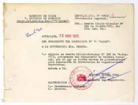 Documento del Ejército de Chile