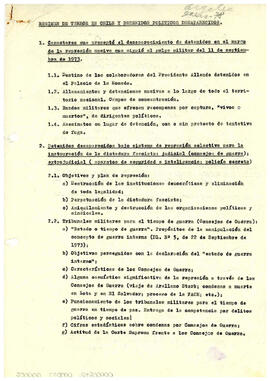 Regimen de terror en Chile y detenidos políticos desaparecidos (1)