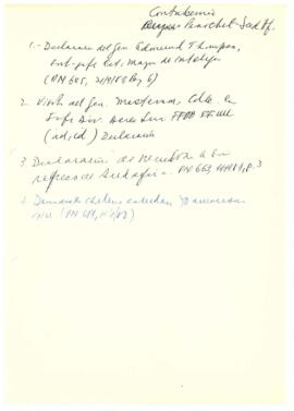 Declaración del Senador Edward Thompson