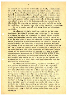 Texto in extenso del manuscrito dejado por el Gral. Bachelet sobre su detención, los interrogator...