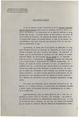 Declaración pública