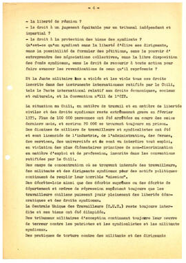 Declaration de M. de Angelini, representant de la federation syndicale mondiale a la 3la session ...