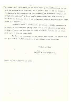 Señores miembros de la Comisión Internacional de Juristas contra los Crímenes de la Junta Militar...