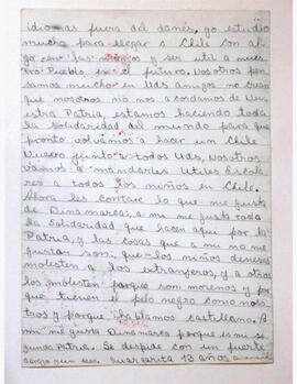 Carta para los niños en Chile de una niña en el Exilio (2)