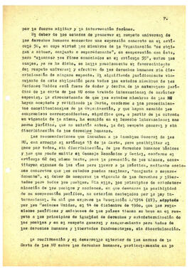 Violación de principios y tratados internaciones por la junta militar en relación con los derecho...