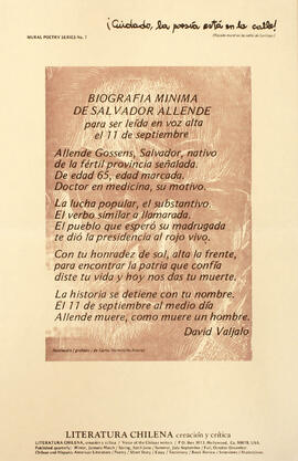 Biografía mínima de Salvador Allende