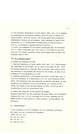 The protection of human rights and the impact of emergency situations un international law: the c...