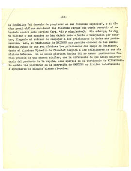Análisis jurídico de los testimonios de Martín Sánchez, Carlos Arturo Briones y Darío César Villa...
