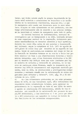 Memorándum acerca de las violaciones a los derechos humanos en Chile en diferentes campos de acci...