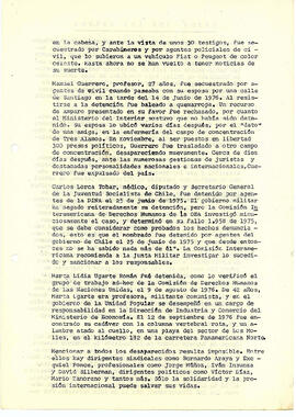 Los Detenidos Desaparecidos. El capítulo más dramático de la tragedia chilena. (3)