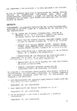 Ciudadano presidente, tenemos a bien remitir a ud. La sentencia del Tribunal Internacional pronun...