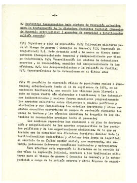 Régimen de terror en Chile y detenidos políticos desaparecidos. (4)