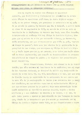El carácter antijurídico de los procesos contra partidarios y simpatizantes del gobierno de la Un...
