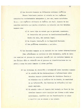 Derechos humanos: sugerencias sobre prioridades para investigación y reflexión (21)