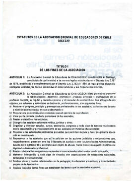 Estatuto de la Asociación Gremial de Educadores de Chile (2)