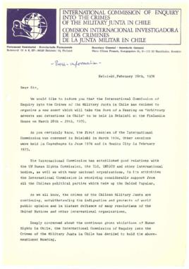 Dear Sir, We would like to inform...