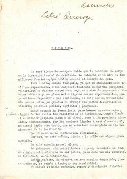 Cuento sobre Litre Quiroga