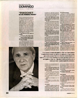 Pinochet es un hombre probo: Herman Chadwick frente a las cuentas secretas del Riggs (2)