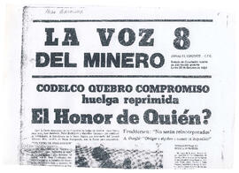 CODELCO quebró compromiso huelga reprimida (1)