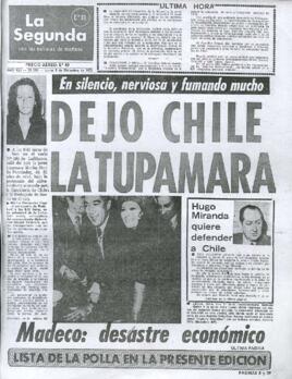 La Segunda, 3 de diciembre 1973 (portada)