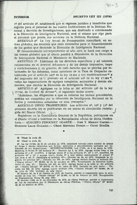 Decreto Ley N° 521 que crea la DINA (3)