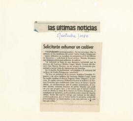 Solicitarán exhumar un cadáver