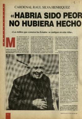 Habría sido peor si la iglesia no hubiera hecho lo que hizo