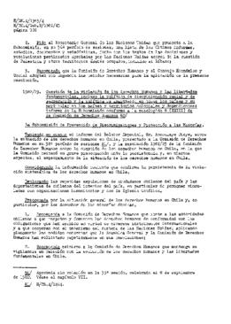 Informe de la Subcomisión de prevención de discriminaciones y protección a las minorías sobre su ...
