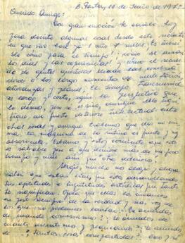 Querido amigo: con gran emoción te escribo...