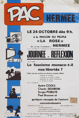 PAC hermee. Journee de reflexión, le fascisme menace-t-il nos libertés? - Retiro, el fascismo ame...