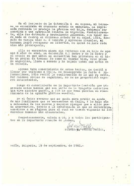 Señor Presidente, Comisión Internacional Investigadora de los Crímenes de la Junta Militar en Chi...