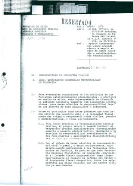 Oficio reservado  N° 216