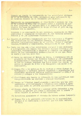 Informe del Consejo Económico Social (ECOSOC). Protección de los Derechos Humanos en Chile (2)