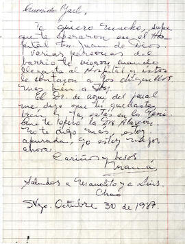 “Querido Yael Te quiero mucho, supe que te operaron... (1)