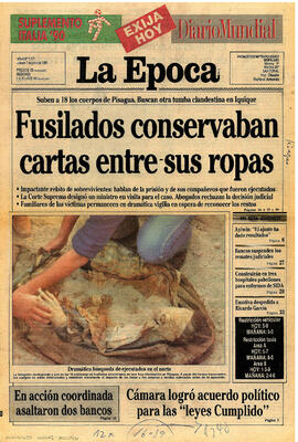 "Fusilados conservaban cartas entre sus ropas." (1)