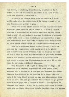 Le regime de terreur au Chile et la disparation des déteneus politiques. (40)