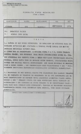 [Télex Nº 655]