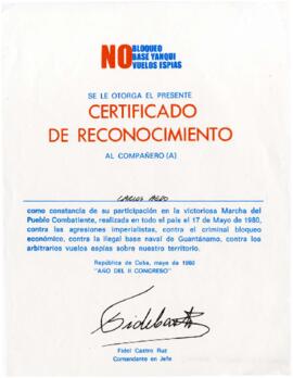 Se le otorga...