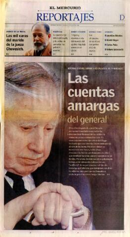 Nuevas dudas sobre las platas de Pinochet: Las cuentas amargas del general