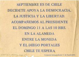 Septiembre es de Chile…