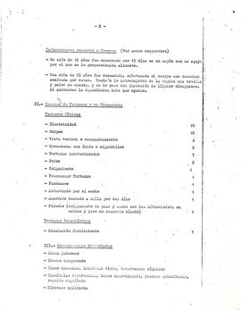 Relación de los torturados y tipos de torturas, en la etapa del 11 de septiembre hasta aproximada...