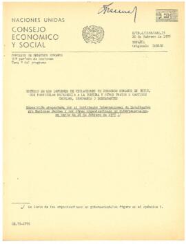 Exposiciones presentadas por el movimiento internacional de estudiantes pro Naciones Unidas y por...