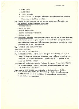 Personas y lugares mencionados por el ministro Sergio Insunza en su declaración ante el grupo ad ...