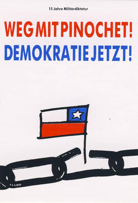 Weg mit pinochet! demokratie jetzt! - Acabar con Pinochet, democracia ahora!