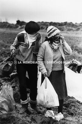 Mujeres en toma de terrenos, Santiago