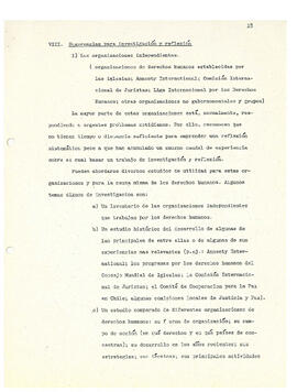 Derechos humanos: sugerencias sobre prioridades para investigación y reflexión (19)