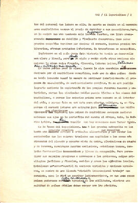 Borrador de texto para artículo sobre “El Imperialismo” (2)